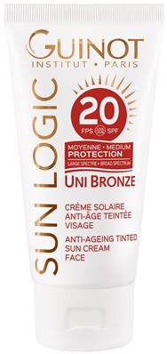 UNI BRONZE CRÈME SOLAIRES ANTI-ÂGE TEINTÉE VISAGE SPF20